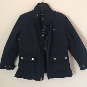 Ralph Lauren Girls NavyJacket with quilted lining